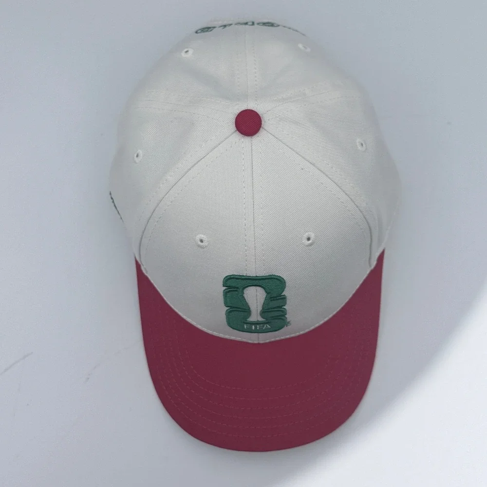 FIFA World Cup 2026 Mexico Hat Core Adjustable Cap Natural/Red Soccer Fan Gear